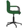 vidaXL Sillas de comedor giratorias 2 unidades terciopelo verde oscuro