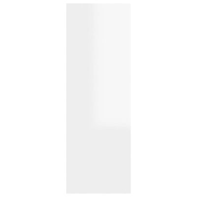 vidaXL Mueble TV madera contrachapada blanco brillante 30,5x30x90 cm