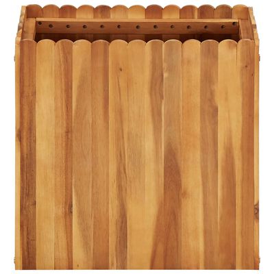vidaXL Arriate de madera maciza de acacia 50x30x50 cm