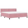 vidaXL Cama tipo Box Spring con colch&oacute;n Rosa 200 x 180 cm Poli&eacute;ster
