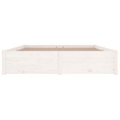 vidaXL Estructura de cama con cajones blanco 200x200 cm