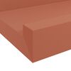 vidaXL Estante de pared 2 pcs Rojo 115 x 9 x 3 cm Madera de ingenier&iacute;a