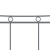 vidaXL Estructura de cama sin colchón metal gris 200x200 cm