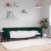 vidaXL Sof&aacute; cama sin colch&oacute;n terciopelo verde oscuro 80x200 cm
