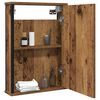 vidaXL Mueble de ba&ntilde;o con espejo de madera antigua 42x12x60 cm
