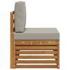 vidaXL Sof&aacute; modular de exterior con coj&iacute;n Natural 91 x 63 x 73 cm