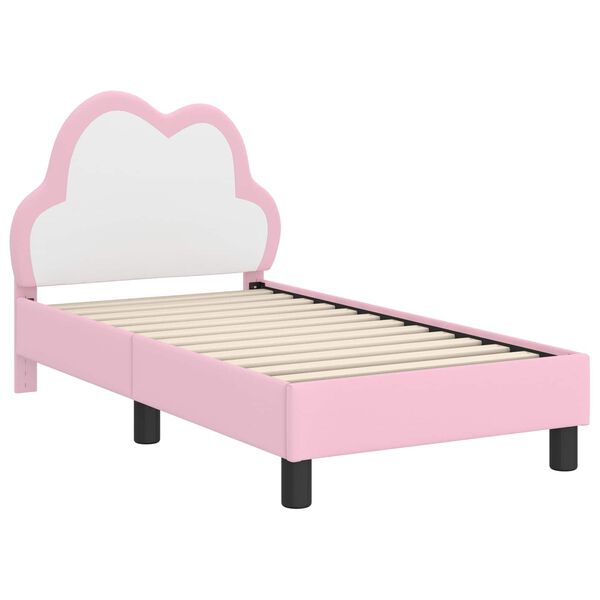 vidaXL Estructura de cama para niños pequeños con cabecera Rosa
