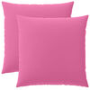 vidaXL Funda de almohada 2 pcs HEERLEN Rosa 65 x 65 cm Poli&eacute;ster
