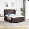 vidaXL Cama con Somier y Colch&oacute;n Gris Oscuro 90x190 cm de Tela tela