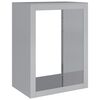 vidaXL Le&ntilde;ero acero galvanizado 60x40x80 cm