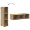 vidaXL Mueble colgante Roble artesanal 20 x 29,5 x 80 cm