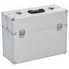 vidaXL Caja de herramientas aluminio plateado 47x36x20 cm