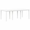 vidaXL Conjunto de Comedor de Jard&iacute;n 7 pcs Blanco Ratan Polt