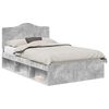 vidaXL Estructura de cama Concreto 120 x 200 cm Madera de pino macizo