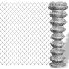 vidaXL Valla de tela met&aacute;lica acero galvanizado plateado 25x1,25 m