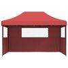 vidaXL Carpa de Fiesta Burdeos 292 x 440 x 315 cm Tela Oxford