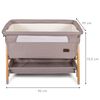 Baninni Cuna de colecho para beb&eacute;s 2 en 1 Elia 92x55x82 cm gris taupe