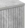 vidaXL Aparador Gris Concreto 69,5 x 33 x 82 cm Madera de ingenier&iacute;a