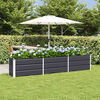 vidaXL Jardinera Antracita 240 x 40 x 45 cm Acero