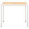 vidaXL Juego de comedor de jardín 5 piezas ratán sintético blanco