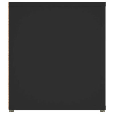 vidaXL Mueble para TV madera contrachapada negro 80x31,5x36 cm