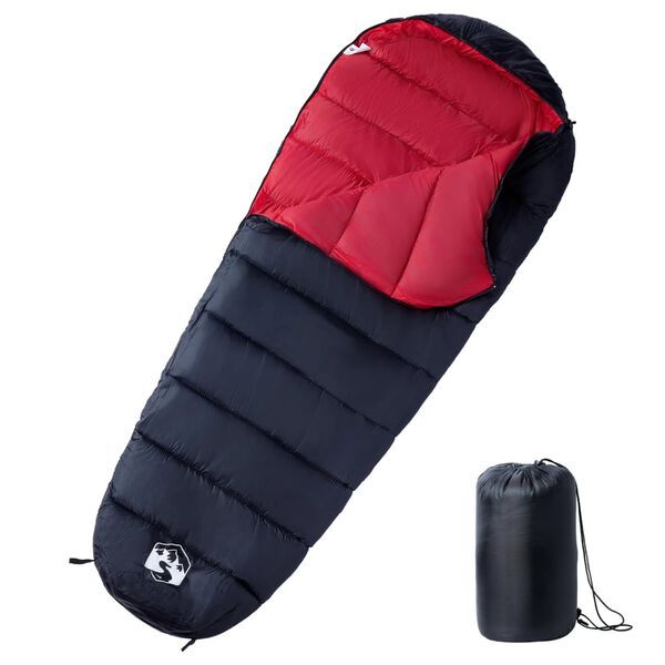 vidaXL Saco de dormir tipo momia de camping para adultos 3 estaciones