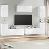 vidaXL Set de muebles para TV 7 piezas madera contrachapada blanco