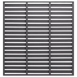 vidaXL Panel de valla de WPC gris 180x180 cm