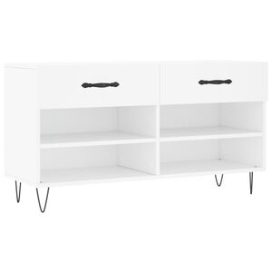 vidaXL Zapatero madera de ingenier&iacute;a blanco 102x35x55 cm
