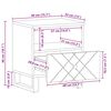 vidaXL Mesitas de noche 2 uds madera maciza de mango negro 40x33x46 cm