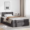 vidaXL Estructura cama otomana colch&oacute;n cuero sint&eacute;tico gris 120x200cm