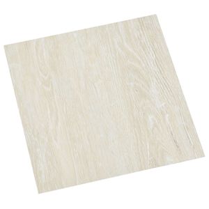 vidaXL Tablones de suelo autoadhesivos Crema 30,5 x 30,5 cm 20 uds.