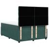 vidaXL Cama box spring con colch&oacute;n terciopelo verde oscuro 140x200 cm