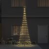 vidaXL Árbol de Navidad LED Cálido 138.5 x 138.5 x 399 cm Metal