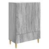 vidaXL Aparador Sonoma gris 66 x 34,5 x 95 cm Madera de ingenier&iacute;a