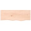 vidaXL Encimera de ba&ntilde;o madera maciza sin tratar 80x30x2 cm
