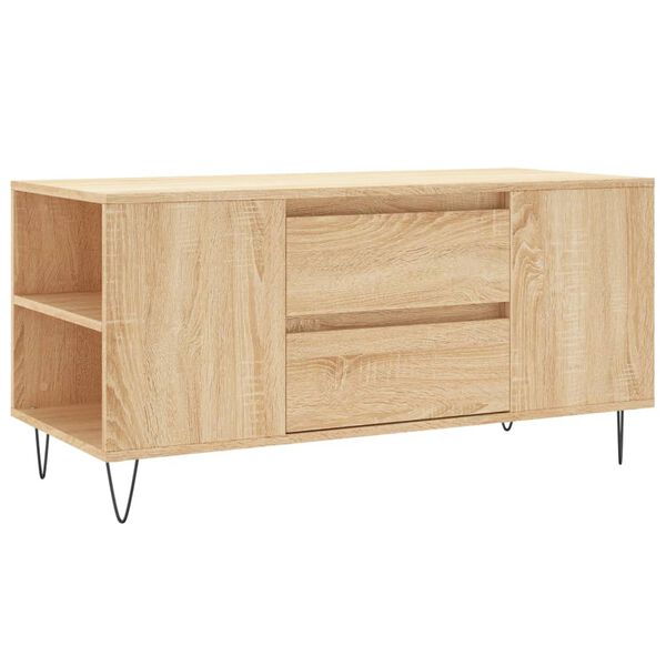 vidaXL Mesa de centro madera de ingenier&iacute;a roble Sonoma 102x44,5x50 cm