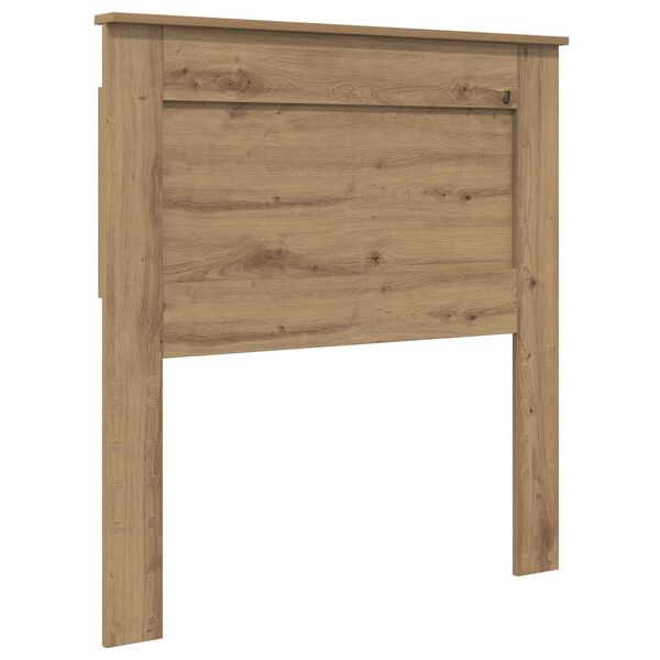 vidaXL Cabecero Roble artesanal 90 cm Madera contrachapada