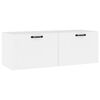 vidaXL Armario de pared madera contrachapada blanco 100x36,5x35 cm