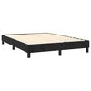 vidaXL Cama box spring con colch&oacute;n terciopelo negro 140x190 cm