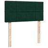 vidaXL Cama box spring con colch&oacute;n terciopelo verde oscuro 80x200 cm