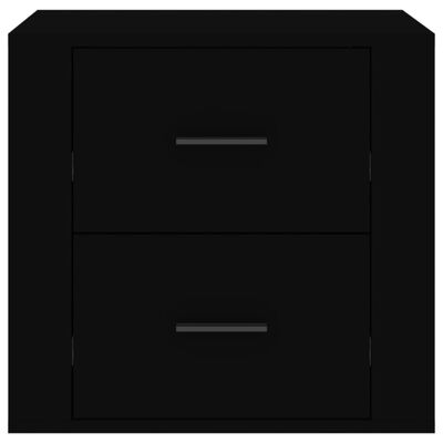 vidaXL Mesita de noche color negro 50x39x47 cm