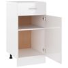 vidaXL Mueble bajo con caj&oacute;n "Lyon" blanco brillante 40x46x81,5 cm madera de ingenier&iacute;a