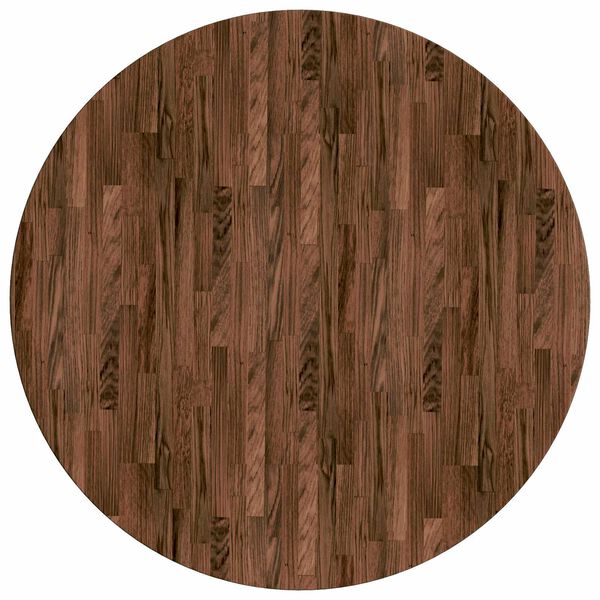 vidaXL Encimera Marr&oacute;n Oscuro &Oslash; 70 x 4 cm Madera de Roble S&oacute;lido