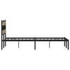 vidaXL Estructura de cama sin colchón metal roble Sonoma 140x200 cm