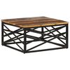 vidaXL Mesa de centro de madera maciza reciclada 68x68x35 cm