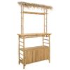 vidaXL Mesa de Bar Exterior Natural 110 x 50 x 209 cm Bamb&uacute;
