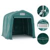 vidaXL Carpa garaje de almacenamiento PVC verde 1,6x2,4 m
