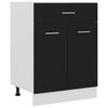 vidaXL Caj&oacute;n inferior "Lyon" negro, 60 x 46 x 81,5 cm, madera de ingenier&iacute;a