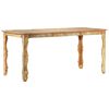 vidaXL Mesa de comedor de madera maciza reciclada 160x80x76 cm